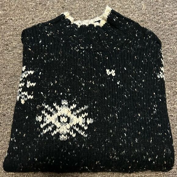 Vintage Christmas holiday oversized snowflake sweater Medium - Picture 6 of 8